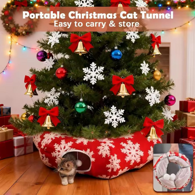 The Fluffy Cat Bed under your Christmas Tree