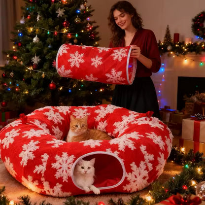 The Fluffy Cat Bed under your Christmas Tree
